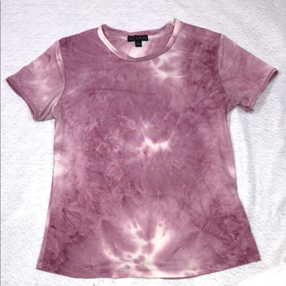 Tie-Dye Short Sleeve Women's Top (T1)